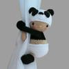 Panda Tieback Crochet Handmade view 3