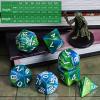 CiaraQ DND Polyhedral Dice Set with a Black Dice Bag for D&D RPG MTG Role Playing Table Games view 3