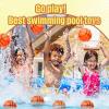 Sratte 30 Pieces Mini Inflatable Basketballs 4 Inches Small Kids Ball Toys Mini Basketballs for Kids Basketball Party Sports Game Hoops Beach Pool Supplies view 3