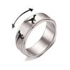INENIMARTJ Dinosaur Fidget Rings for Women Men Stainless Steel Spinner Ring Dinosaur Anxiety Ring Jurassic Dinosaurs Anxiety Spinning Ring (C raptor, 6) view 1