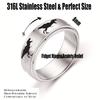 INENIMARTJ Dinosaur Fidget Rings for Women Men Stainless Steel Spinner Ring Dinosaur Anxiety Ring Jurassic Dinosaurs Anxiety Spinning Ring (A Tyrannosaurus, 8) view 2
