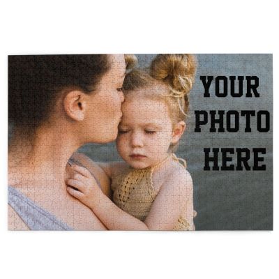 1000 Pcs Personalized Puzzle Custom Photo Puzzle 300/500/1000 Pieces Personalized Picture Puzzle with Your Image or Text for Adults Teens Gift