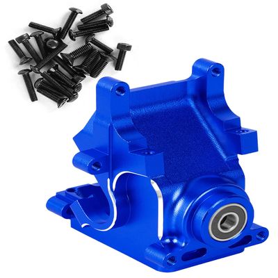 Aluminum Gearbox Case Upgrade Parts for 1/7 1/8 6S BLX Typhon Kraton Notorious Outcast Mojave Infraction Felony Talion Limitless 6S BLX,ARRCat RC Hop Ups Upgrades Parts,Replaces AR310854 (Blue)