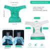 Kuajingdi Waterproof and Moisture Absorbing Adult Cloth Diapers, Reusable Adjustable Size Breathable Leakfree (Color : J, Size : X-Large) view 4