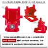 Aluminum Gearbox Case Upgrade Parts for 1/7 1/8 6S BLX Typhon Kraton Notorious Outcast Mojave Infraction Felony Talion Limitless 6S BLX,ARRCat RC Hop Ups Upgrades Parts,Replaces AR310854 (Red) view 3