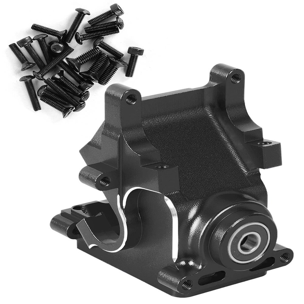 Aluminum Gearbox Case Upgrade Parts for 1/7 1/8 6S BLX Typhon Kraton Notorious Outcast Mojave Infraction Felony Talion Limitless 6S BLX,ARRCat RC Hop Ups Upgrades Parts,Replaces AR310854 (Black)