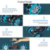 Deejoy 1:12 Gesture Sensing RC Stunt Car, 2.4GHz 4WD Hand Controlled Remote Control Car for Boys 8-12, Double Sided Rotating Off Road Vehicle 360 Flips with Lights Music for Birthday view 3