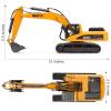 1/40 Scale Metal Excavator Toy, Diecast Construction Equipment Digger Trucks Toys for Boys Kids view 4