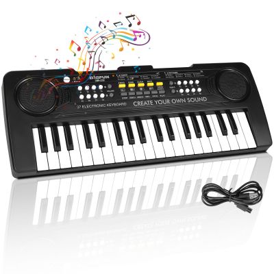 Kids Piano Keyboard, 37 Keys Portable Music Keyboard Electric Piano Toys for Children, Educational Electronic Musical Instrument Toys Gifts for Kids Ages 3 4 5 6 7 8 9