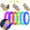 BATWEET 30 Pcs Glow In The Dark Bracelets, 6 Colors LED Bracelets Bulk Party Supplies for Kids and Adults, Glow Neon Party Favors Toys for Carnival Halloween Christmas Birthday Wedding view 3
