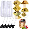 BBTO 150 Pieces Party Supplies - 50 Plastic Shovel Spoons, 50 Cake Dessert Cups, 50 Construction Cupcake Toppers for Themed Birthday Party view 1