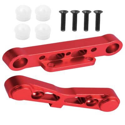Aluminum Rear Lower Arm Suspension Mount Set Upgrades Part for 1/8 Typhon Kraton Notorious 6S,Felony Infraction V2 Limitless Mojave Tailon 6S BLX,ARRCat RC Hops Up RC Upgrades Part,Red
