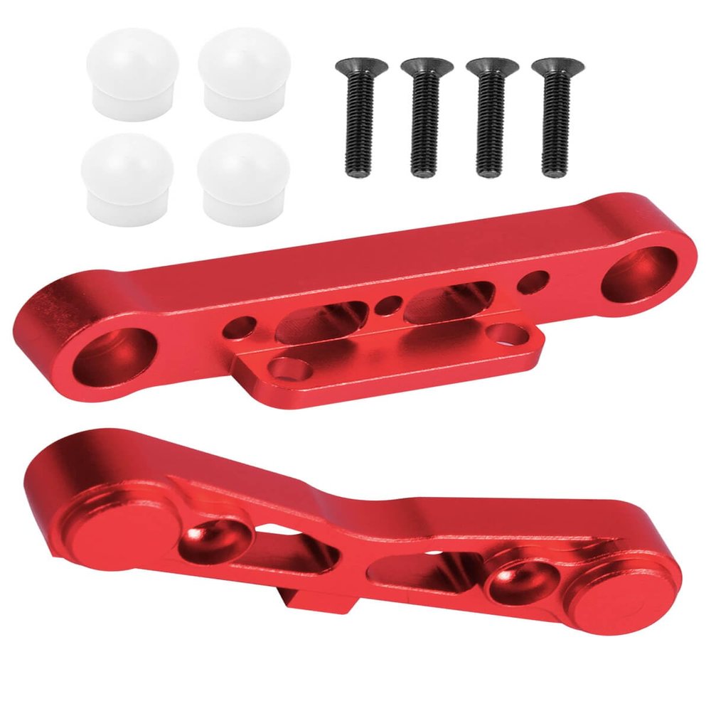 Aluminum Rear Lower Arm Suspension Mount Set Upgrades Part for 1/8 Typhon Kraton Notorious 6S,Felony Infraction V2 Limitless Mojave Tailon 6S BLX,ARRCat RC Hops Up RC Upgrades Part,Red