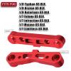 Aluminum Rear Lower Arm Suspension Mount Set Upgrades Part for 1/8 Typhon Kraton Notorious 6S,Felony Infraction V2 Limitless Mojave Tailon 6S BLX,ARRCat RC Hops Up RC Upgrades Part,Red view 2