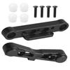 Aluminum Rear Lower Arm Suspension Mount Set Upgrades Part for 1/8 Typhon Kraton Notorious 6S,Felony Infraction V2 Limitless Mojave Tailon 6S BLX,ARRCat RC Hops Up RC Upgrades Part,Black view 1