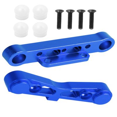 Aluminum Rear Lower Arm Suspension Mount Set Upgrades Part for 1/8 Typhon Kraton Notorious 6S,Felony Infraction V2 Limitless Mojave Tailon 6S BLX,ARRCat RC Hops Up RC Upgrades Part,Blue
