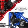 Aluminum Rear Lower Arm Suspension Mount Set Upgrades Part for 1/8 Typhon Kraton Notorious 6S,Felony Infraction V2 Limitless Mojave Tailon 6S BLX,ARRCat RC Hops Up RC Upgrades Part,Blue view 4