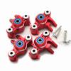 Aluminum Steering Block Knuckle Arm -2PR Set Red Compatible with 1/10 Old E-REVO REVO 3.3 Summit E-MAXX T-MAXX 3.3 Slayer Pro 4X4 5334R view 1