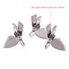 1" Metal Heart Pacifier Suspender Clips,Sutoyuen Pacifier Clips for Making DIY Craft Supplies Pacifier Holders Bib Soothie Clip Holder Silver (50pcs) view 4