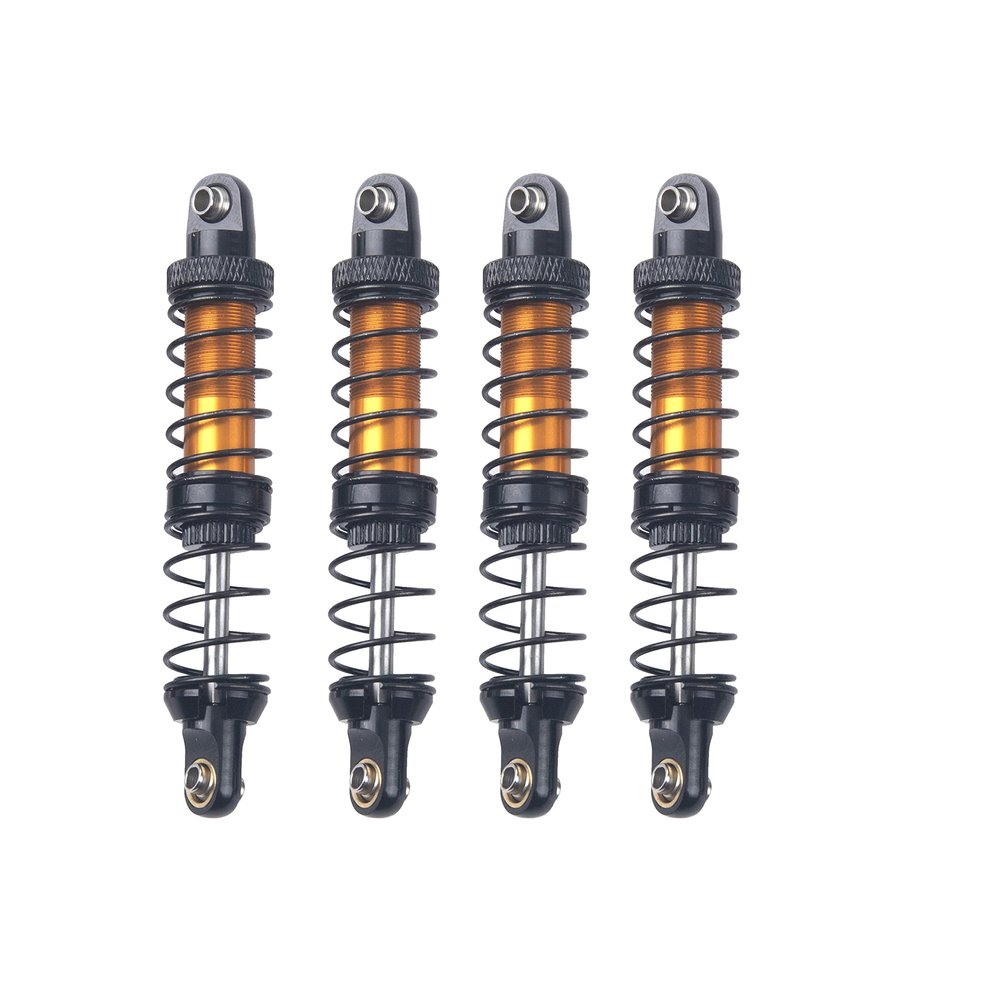 4Pcs ShareGoo Metal Shock Absorber 70/80/90/100/110/120mm Damper Compatible with Tamiya CC01 Traxxas TRX4 Axial SCX10 D90 D110 RR10 1/10 RC Crawler Car (80mm Hole Distance)