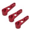 3Pack ShareGoo 25T Servo Horn Steering Arm Compatible with Futaba Savox HSP Power HD Servos Motor Compatible with Wltoys A949 A959-B A969 A979 K929 1/18 RC Car (Red) view 2