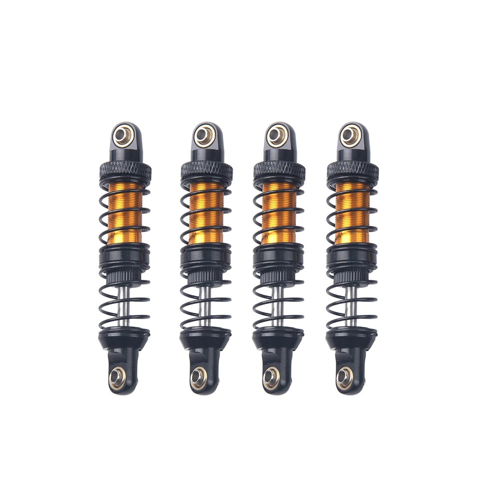 4Pcs ShareGoo Metal Shock Absorber 70/80/90/100/110/120mm Damper Compatible with Tamiya CC01 Traxxas TRX4 Axial SCX10 D90 D110 RR10 1/10 RC Crawler Car (70mm Hole Distance)