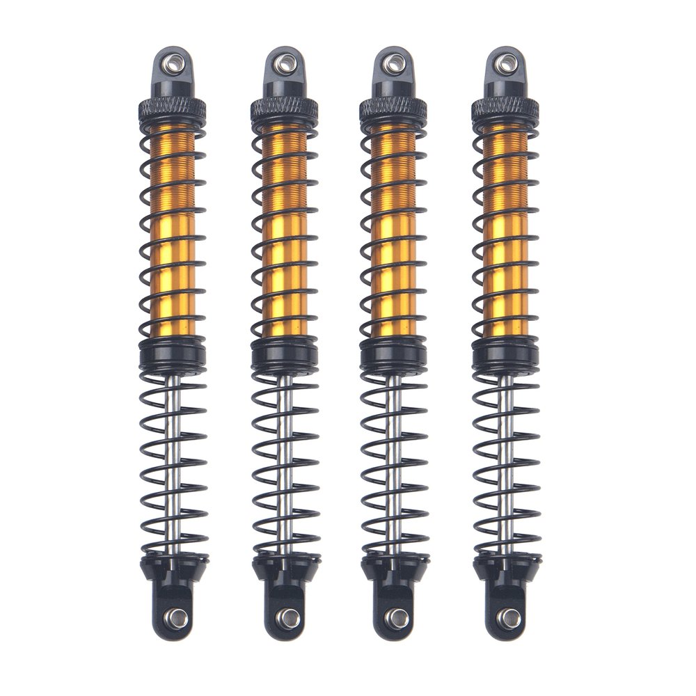 4Pcs ShareGoo Metal Shock Absorber 70/80/90/100/110/120mm Damper Compatible with Tamiya CC01 Traxxas TRX4 Axial SCX10 D90 D110 RR10 1/10 RC Crawler Car (120mm Hole Distance)