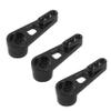 3Pack ShareGoo 25T Servo Horn Steering Arm Compatible with Futaba Savox HSP Power HD Servos Motor Compatible with Wltoys A949 A959-B A969 A979 K929 1/18 RC Car (Black) view 3