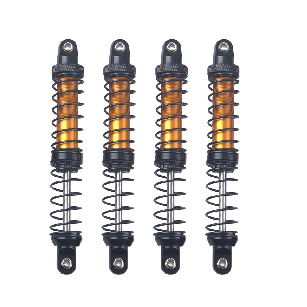 4Pcs ShareGoo Metal Shock Absorber 70/80/90/100/110/120mm Damper Compatible with Tamiya CC01 Traxxas TRX4 Axial SCX10 D90 D110 RR10 1/10 RC Crawler Car (100mm Hole Distance)
