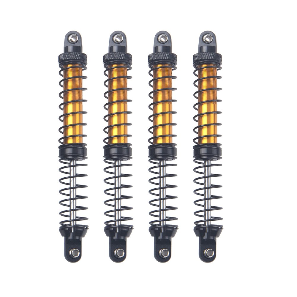 4Pcs ShareGoo Metal Shock Absorber 70/80/90/100/110/120mm Damper Compatible with Tamiya CC01 Traxxas TRX4 Axial SCX10 D90 D110 RR10 1/10 RC Crawler Car (110mm Hole Distance)