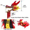 Aldult Elderly Dragon Dance Ribbon, Silk Flowy Spinning Dance Poi, Extra Long Streamer for Spring Outing, Party Celebration (Color : Black, Size : 6m/20f) view 3