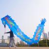 Aldult Elderly Dragon Dance Ribbon, Silk Flowy Spinning Dance Poi, Extra Long Streamer for Spring Outing, Party Celebration (Color : Blue, Size : 6m/20f) view 2