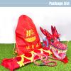 Aldult Elderly Dragon Dance Ribbon, Silk Flowy Spinning Dance Poi, Extra Long Streamer for Spring Outing, Party Celebration (Color : Black, Size : 10m/33ft) view 4