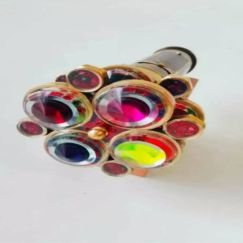Kaleidoscope Brass Double Wheel Kaleidoscope Unique Kaleidoscope, Classic Kaleidoscope Flowers Design Gifts for Everyone Christmas Day Gifts