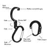 GEAR AID HEROCLIP Carabiner Clip and Hook (Small) for Purse, Stroller, and Backpack, Black & Red view 3
