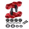 Aluminum Front Steering Knuckles Caster Blocks C-Hubs Upgrades Part for 1/8 Typhon Talion 6S BLX,1/7 Felony Mojave Infraction Limitless Kraton 6S BLX,Replace AR330187 (Red Black) view 1