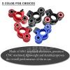 Aluminum Front Steering Knuckles Caster Blocks C-Hubs Upgrades Part for 1/8 Typhon Talion 6S BLX,1/7 Felony Mojave Infraction Limitless Kraton 6S BLX,Replace AR330187 (Red Black) view 3