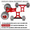 Aluminum Wheelie Bar Set Upgrades Part for Typhon 6S BLX,Outcast 6S BLX,Kraton 6S BLX,Talion 6S BLX,Notorious 6S BLX,ARRCat Hops Up Upgrades Part,Replace AR320366 (Red) view 3