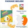 Easter Bunny Poppers, Bunny Carrot Pop Bubble Fidget Sensory Toy, Puzzle Popper, Easter Gifts for Kids,Toddler, Easter Basket for Toddlers Girl, Easter Toys, Stocking Easter Basket Stuffers (White) view 2
