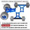 Aluminum Wheelie Bar Set Upgrades Part for Typhon 6S BLX,Outcast 6S BLX,Kraton 6S BLX,Talion 6S BLX,Notorious 6S BLX,ARRCat Hops Up Upgrades Part,Replace AR320366 (Blue) view 3
