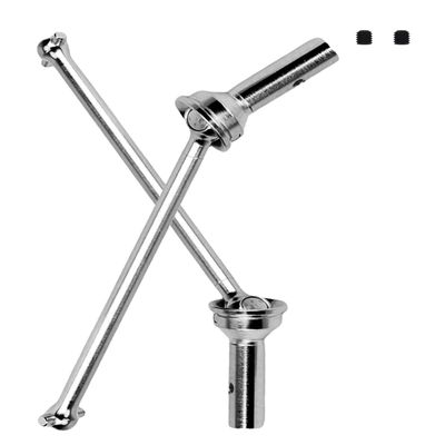 ARRCat Front Drive Shaft for 1/7 1/8 Typhon 6s Blx,Infraction 6s Blx,Felony 6s Blx,Limitless Roller,2pcs Upgrades Part Harden Steel Driveshaft for 1/7 1/8,RC Hop-up RC Drive Shaft,Silver