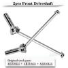 ARRCat Front Drive Shaft for 1/7 1/8 Typhon 6s Blx,Infraction 6s Blx,Felony 6s Blx,Limitless Roller,2pcs Upgrades Part Harden Steel Driveshaft for 1/7 1/8,RC Hop-up RC Drive Shaft,Silver view 4