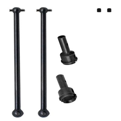 ARRCat Rear Drive Shaft for 1/7 1/8 Typhon 6s Blx,Infraction 6s Blx,Felony 6s Blx,Limitless Roller,2pcs Upgrades Part Harden Steel Driveshaft for 1/7 1/8,RC Hop-up RC Drive Shaft,Black