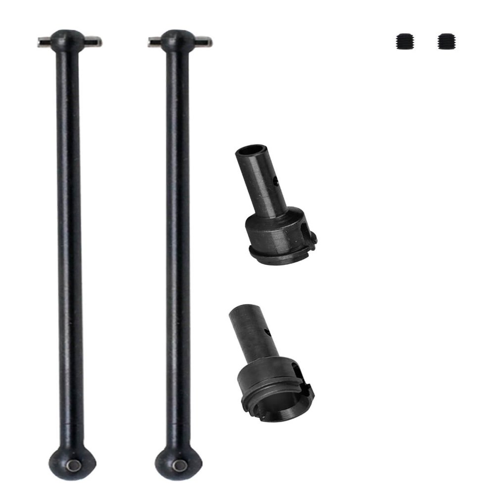 ARRCat Rear Drive Shaft for 1/7 1/8 Typhon 6s Blx,Infraction 6s Blx,Felony 6s Blx,Limitless Roller,2pcs Upgrades Part Harden Steel Driveshaft for 1/7 1/8,RC Hop-up RC Drive Shaft,Black