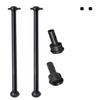 ARRCat Rear Drive Shaft for 1/7 1/8 Typhon 6s Blx,Infraction 6s Blx,Felony 6s Blx,Limitless Roller,2pcs Upgrades Part Harden Steel Driveshaft for 1/7 1/8,RC Hop-up RC Drive Shaft,Black view 1