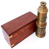 Telescope with Box Wood Brass Victorian New Antique Telescope Maritime Nautical Brass Spyglass Gift view 1