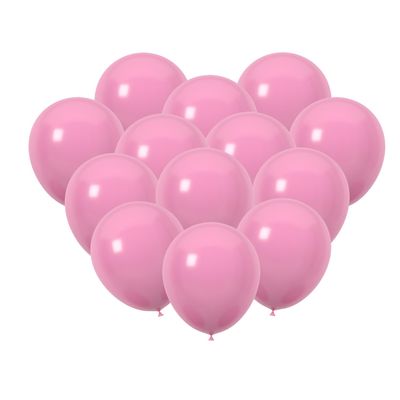 100 Pcs Pink Party Balloons in Assorted 12 and 10 Inch Sizes - Perfect for Weddings, Birthdays, Valentine's Day,Fairy Tale and Fantasy Themes, Graduation,Baby Showers, and Party Decorations(Pink)