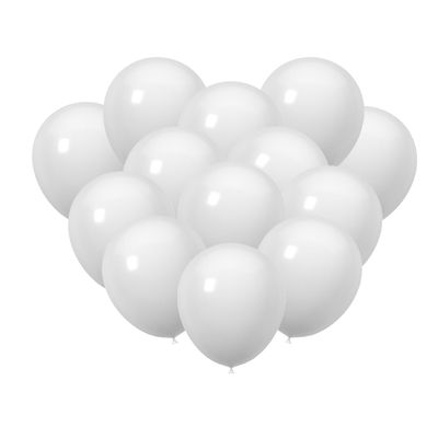 100 Pcs White Party Balloons in Assorted 12 and 10 Inch Sizes - Perfect for Weddings, Birthdays, Christmas, Graduation,Baby Showers Party Decorations(White)