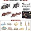 Electric Train Sets for Boys Girls Metal Alloy Christmas Trains Toys Steam Locomotive, Passenger Carriages, Tracks, Light & Sounds Rechargeable Birthday Gifts for Kids 3 4 5 6 7 8 + Years Old Red  view 4