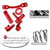 ARRCat Steering Bell Crank Set Upgrade Parts for 1/8 Typhon 6S BLX Kraton Mojave Outcast Felony Infraction Notorious 6S BLX,Aluminium Steering Rack Bell Servo Saver Hub Spring Hop-up (Red) view 4